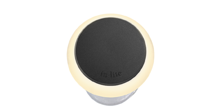 In-lite grondspot PUCK DARK 22 mm