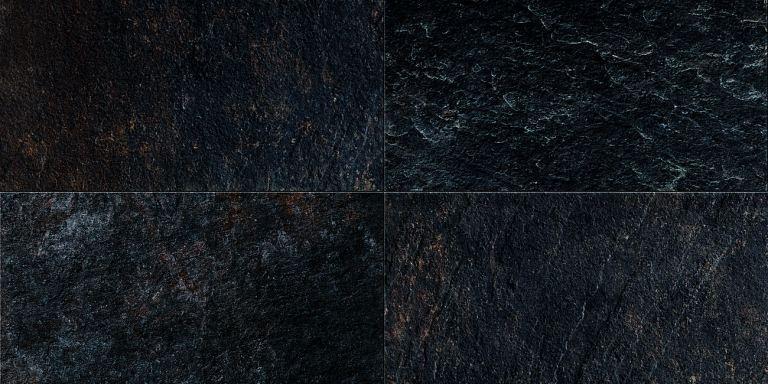 GeoCeramica Ardesie Black Reef 60x60x4 cm