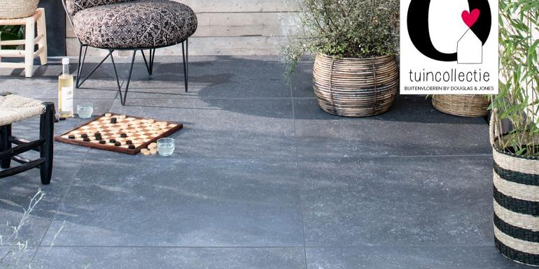 D&J Solostone 3.0 Uni Minerals Black 90x90x3 cm