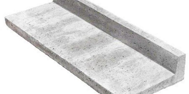 Schellevis Oud Hollandse Traptrede L-Model Grijs 100x40x15 cm
