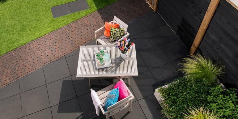 Furora Premium Vlak Antraciet 60x60x4 cm