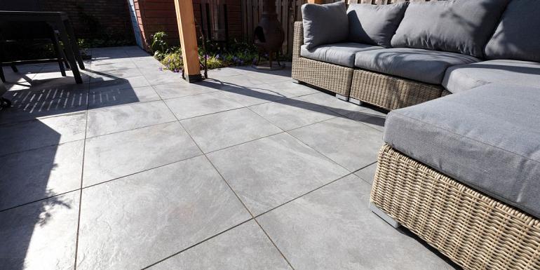 GeoCeramica Tracks Mustang Grey 60x60x4 cm
