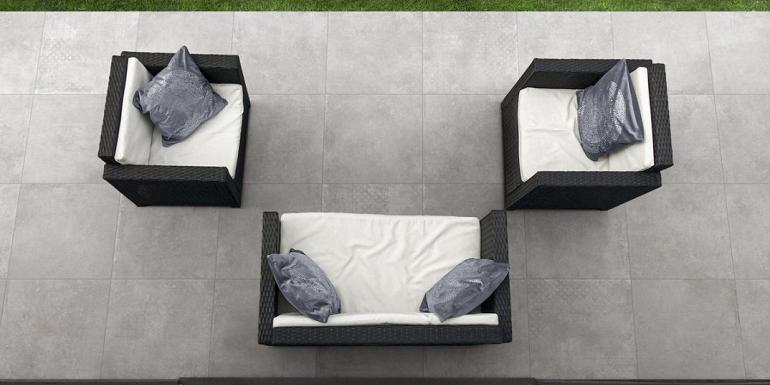GeoCeramica Forma Grigio Décor 80x80x4 cm
