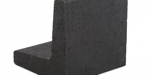 L-element Antraciet 100x50x50 cm