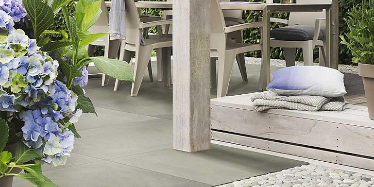 Kera Twice Cerabeton Cendre 60x60x5 cm