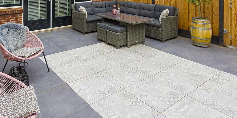 GeoCeramica Mosaik Grey 60x60x4 cm