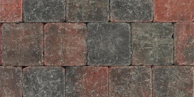 Tambour Rood/Zwart 20x20x6 cm