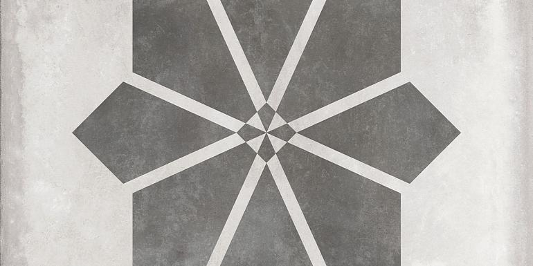 GeoCeramica Etoile Silver Base 80x80x4 cm