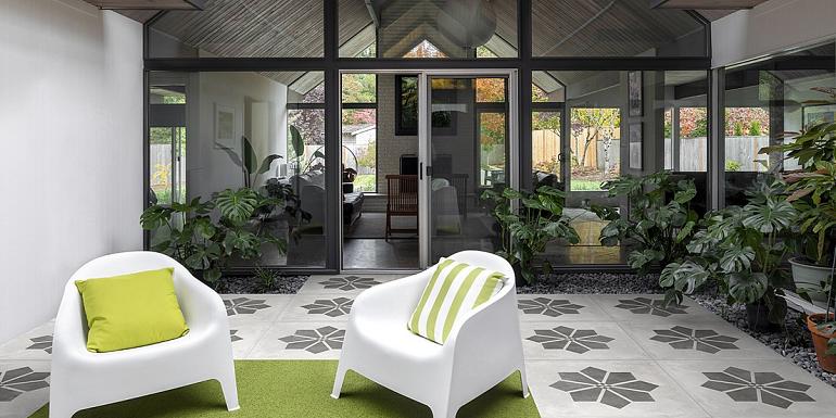 GeoCeramica Etoile Silver Base 80x80x4 cm