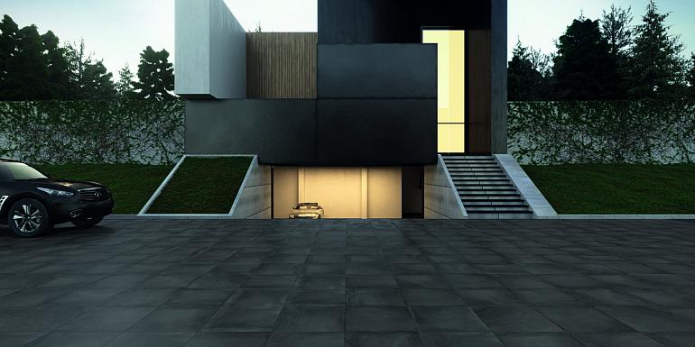 Keramiek Tegel Land Black 60x60x2 cm