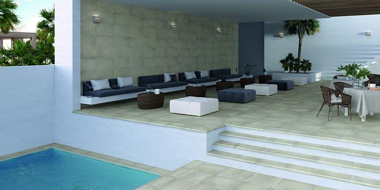 Keramiek Tegel Land Dark Grey 60x60x2 cm
