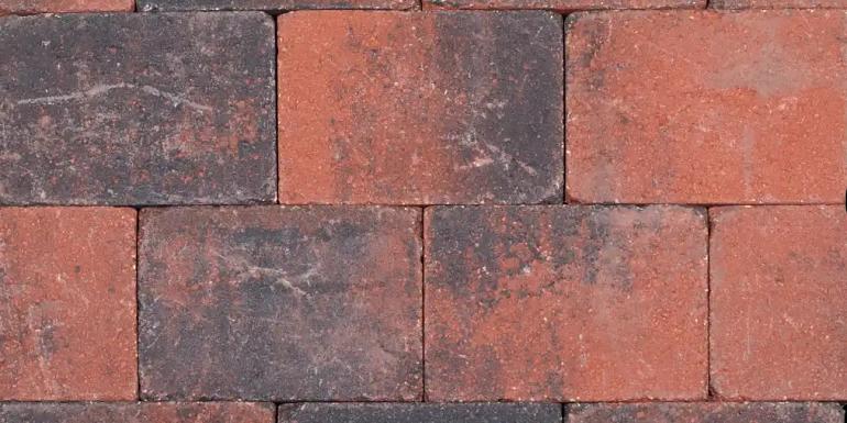 Kobblestones Rood-Zwart 28x21x7 cm