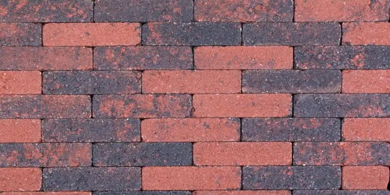 Kobblestones Rood-Zwart Waalformaat 20x5x7 cm