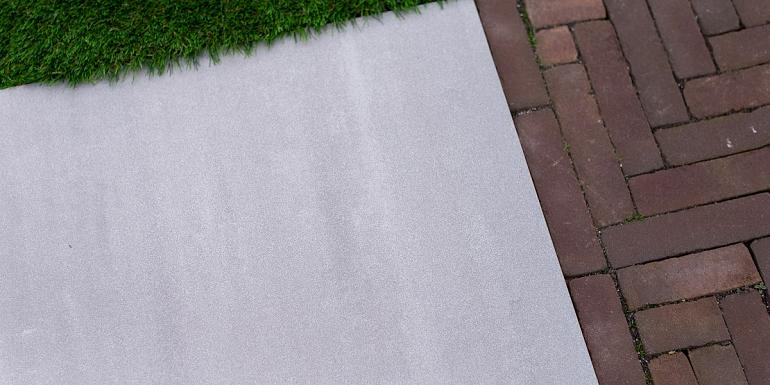 Outdoor Keramiek XL Tegel Betonlook White Grey 90x90x3 cm
