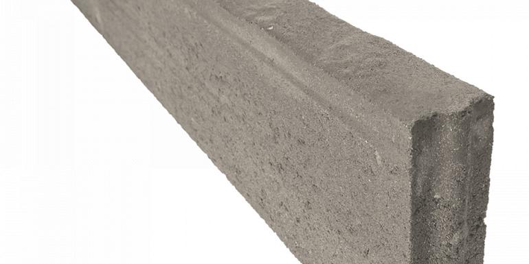 Opsluitband Vento Graniet Grijs 6x20x100 cm