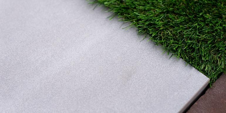 Outdoor Keramiek Tegel Betonlook White Grey 60x60x3 cm