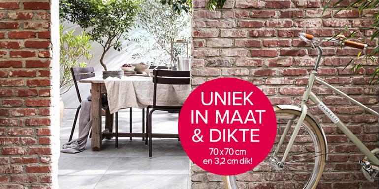 Solostone vtwonen Uni Beton Grey 70x70x3,2 cm