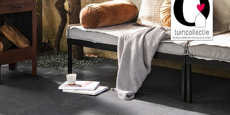 Solostone vtwonen Uni Moon Antracite 70x70x3,2 cm