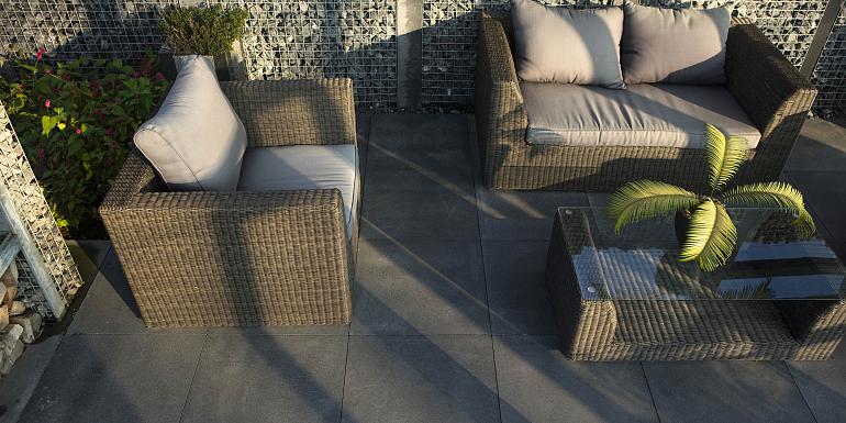 Granitops Plus Grey/Black 60x60x4,7 cm