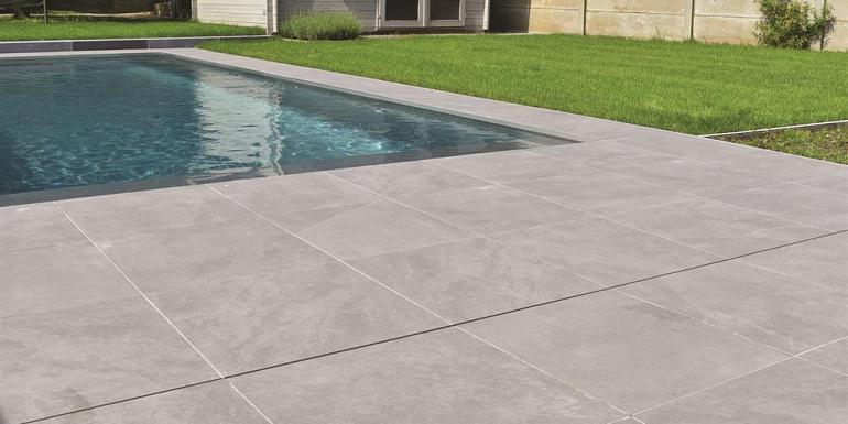 Keramiek Tegel Stones Slate Grigio 100x100x2 cm