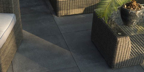 Granitops Plus Grey/Black 60x60x4,7 cm