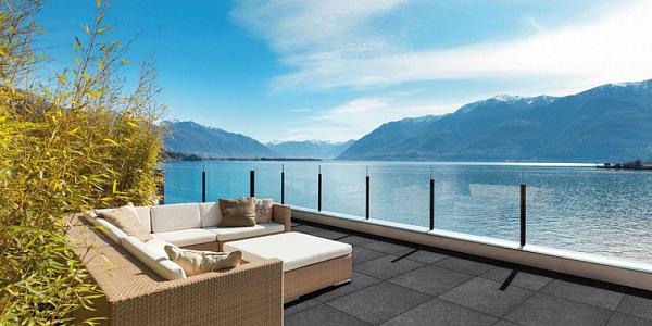 GeoCeramica Entrée BB Stone Black 60x60x4 cm