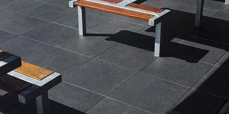 GeoCeramica Impasto Negro 80x80x4 cm