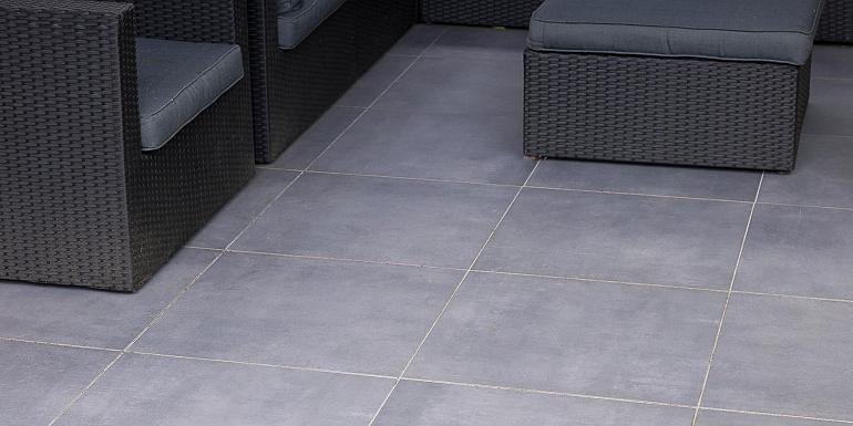 GeoCeramica Flow Smoke 80x80x4 cm