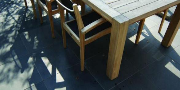 Tuintegel Zonder Facet Antraciet 60x60x4 cm