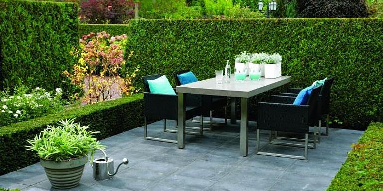 Tegel KOMO Zwart 30x30x4,5 cm (met pallet)