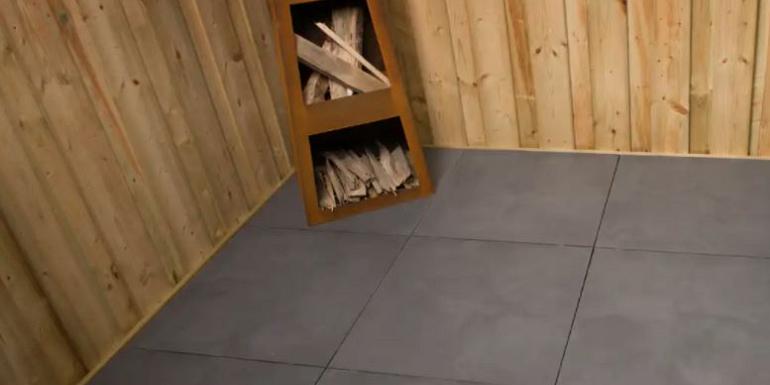 Axenta Premium Plata Silver/Noir (met facet) 60x60x4 cm