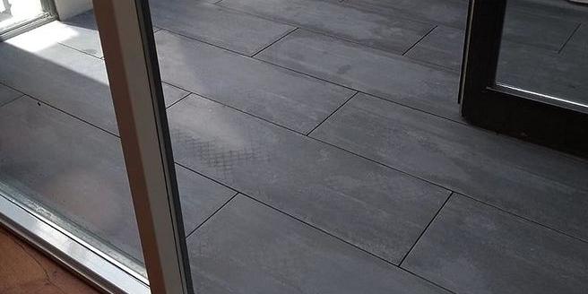 Keramiek Tegel Deck Black 40x120x2 cm
