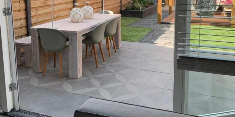 Optimum Decora Graphite Rose 60x60x4 cm
