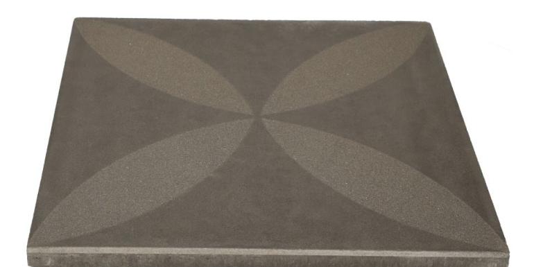 Optimum Decora Graphite Rose 60x60x4 cm