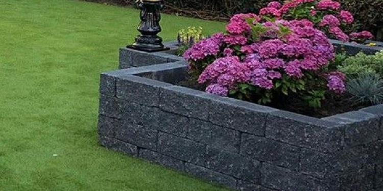 Roccia Getrommeld Antraciet 30x12x12 cm