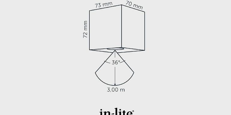 In-lite wandlamp BIG CUBID WHITE 12V