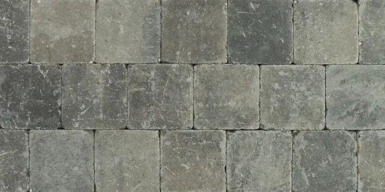 Metro Trommelsteen Grijs-Zwart 15x15x6 cm