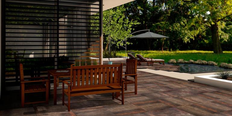 GeoCeramica Corten Steel 80x80x4 cm