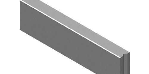 Opsluitband Grijs 10x30x100 cm