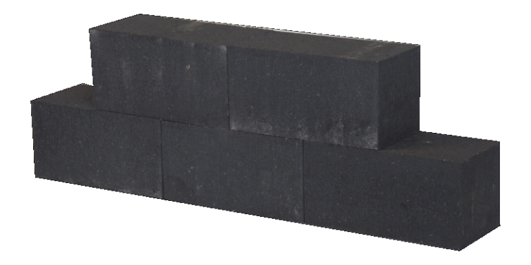Patioblok Strak Antraciet 45x15x15 cm