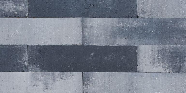 Patioblok Strak Grijs/Zwart 60x15x15 cm