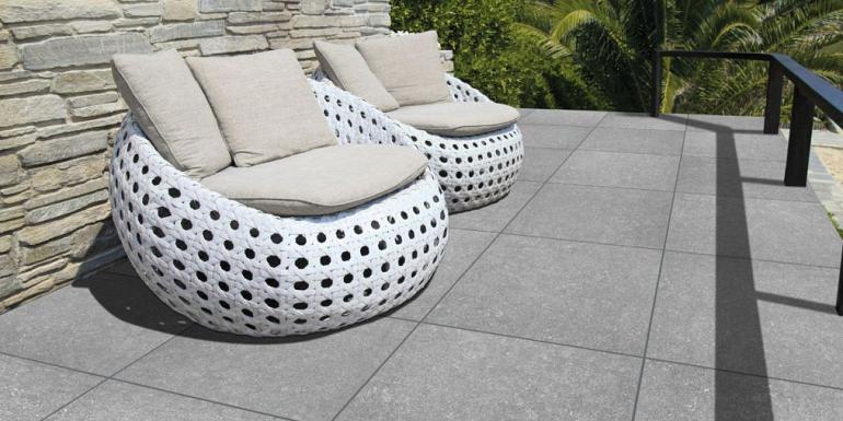GeoCeramica Entrée BB Stone Light Grey 60x60x4 cm