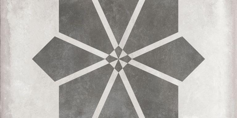 GeoCeramica Etoile Silver Base 80x80x4 cm