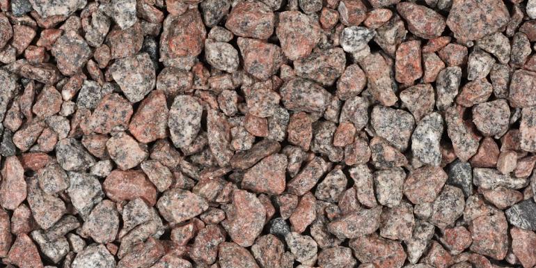 Graniet Split Rood/Roze 8-16 mm Zak 20 kg