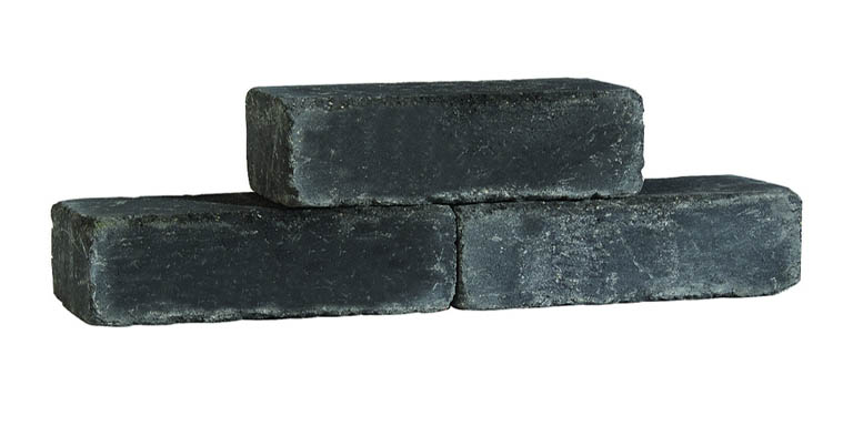 Stapelblok Getrommeld Antraciet 30x15x15 cm