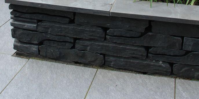 Stonewalling Antraciet 42x18x8 cm