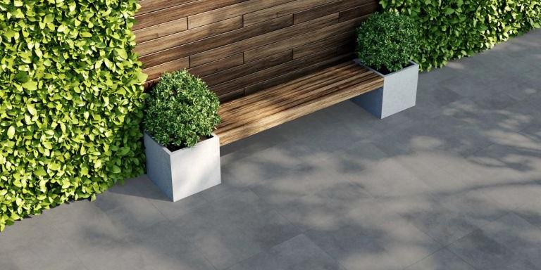Outdoor Keramiek Tegel Betonlook Antraciet 60x60x3 cm