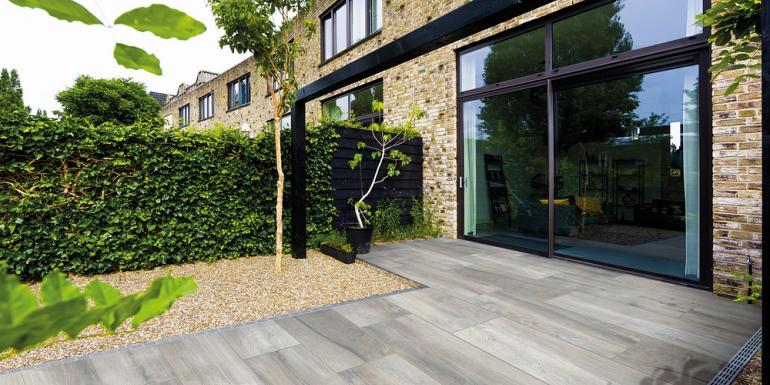 GeoCeramica Burrasca Wood Biloba Grey 30x120x4 cm