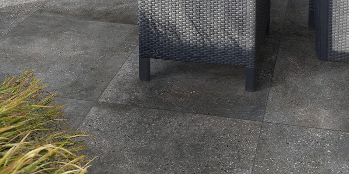 GeoCeramica Meso Dark Grey 60x60x4 cm