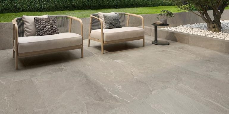 GeoCeramica Tempo Ash Matt 75x75x4 cm